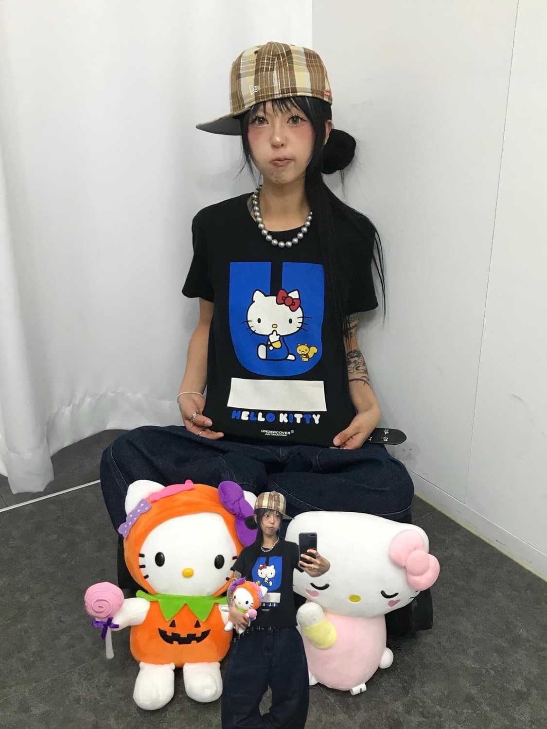 헬로키티 X 언더커버 콜라보 반팔 티셔츠 상품이미지1