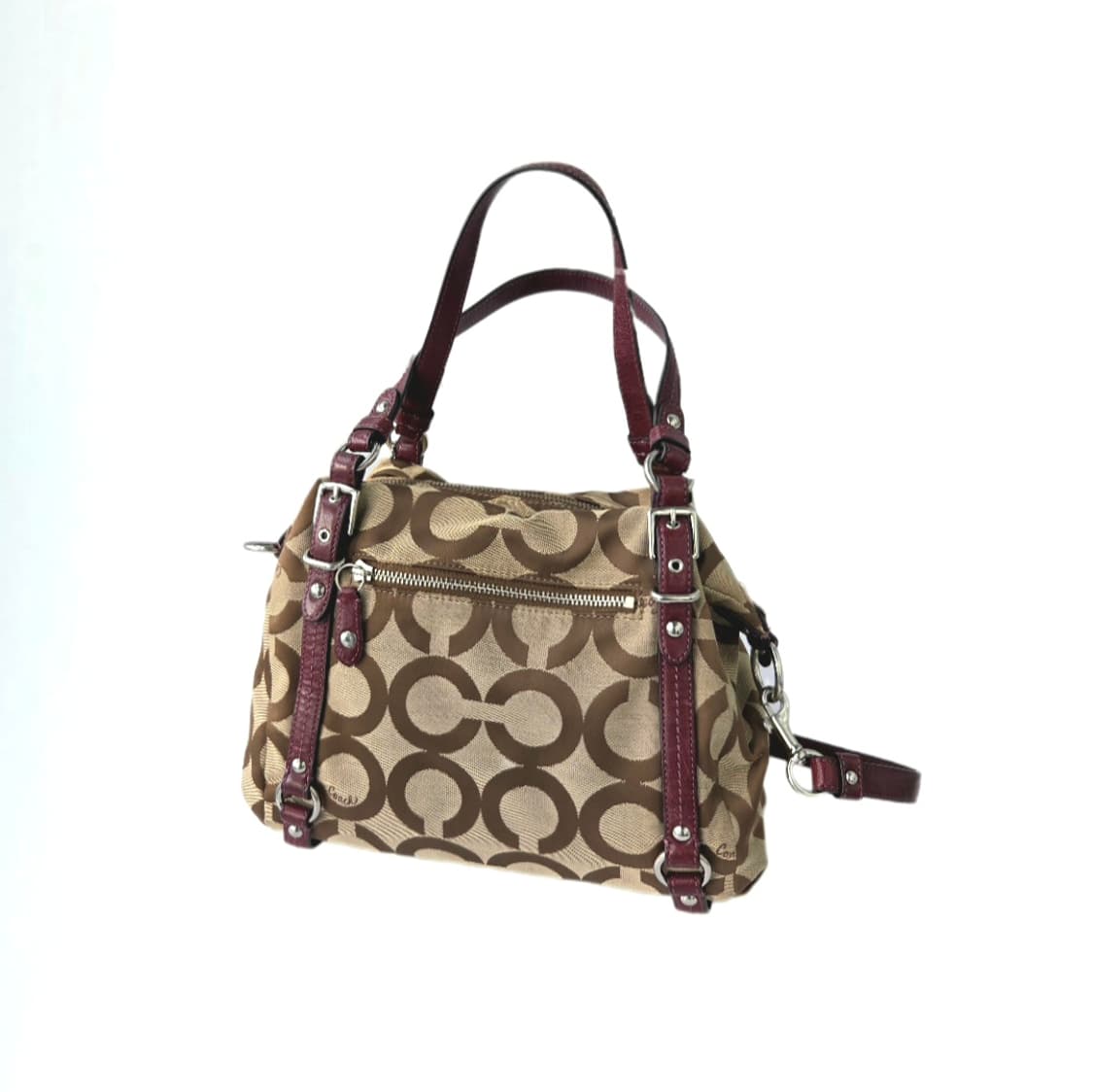 Coach Op Art Jacquard 2WAY Silver 상품이미지2