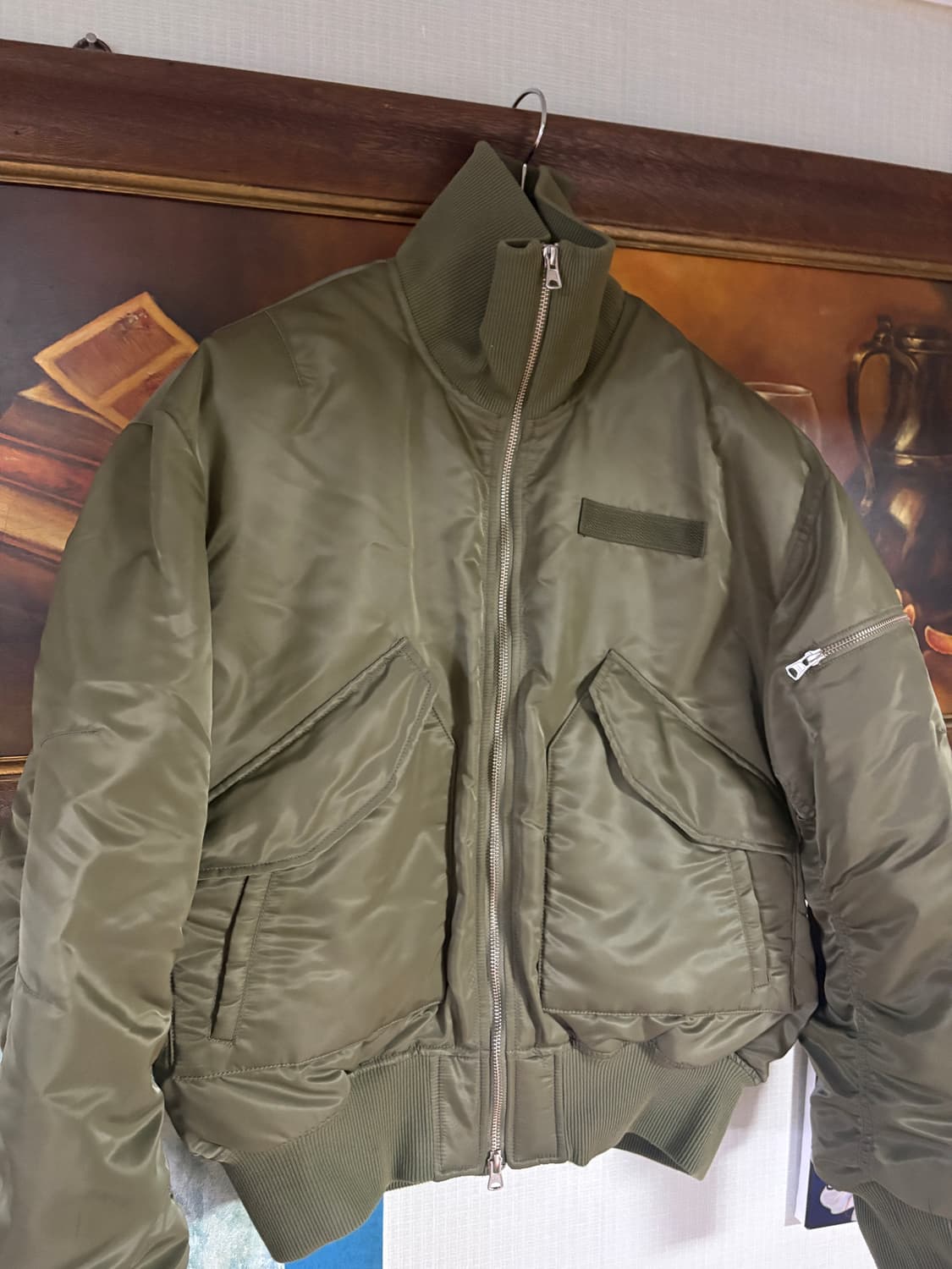 벨리에 랜더 플라이트 자켓 카키 105 상품이미지2