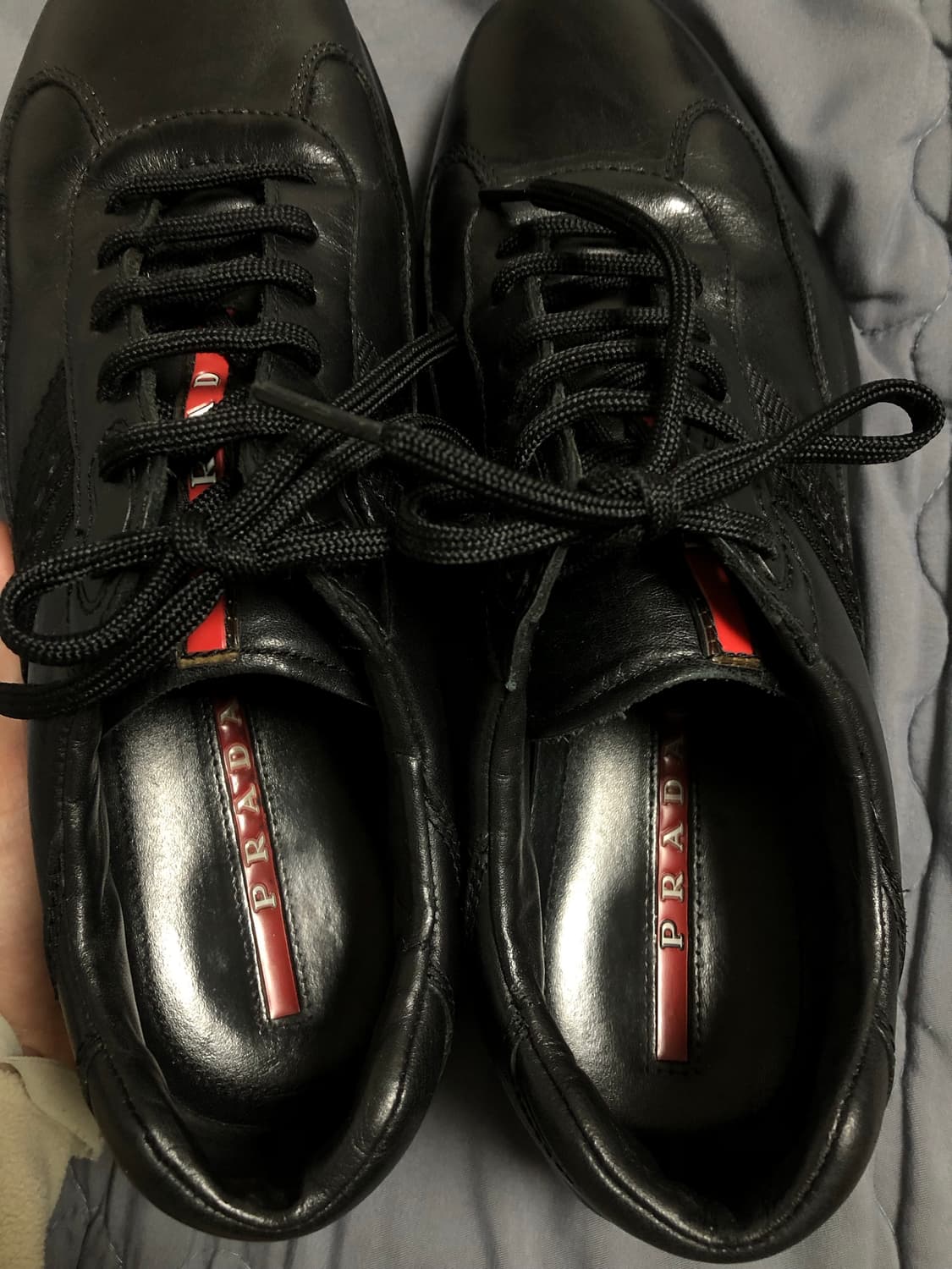 프라다 스포츠 아메리카컵 트리플 블랙 레더 7 상품이미지7