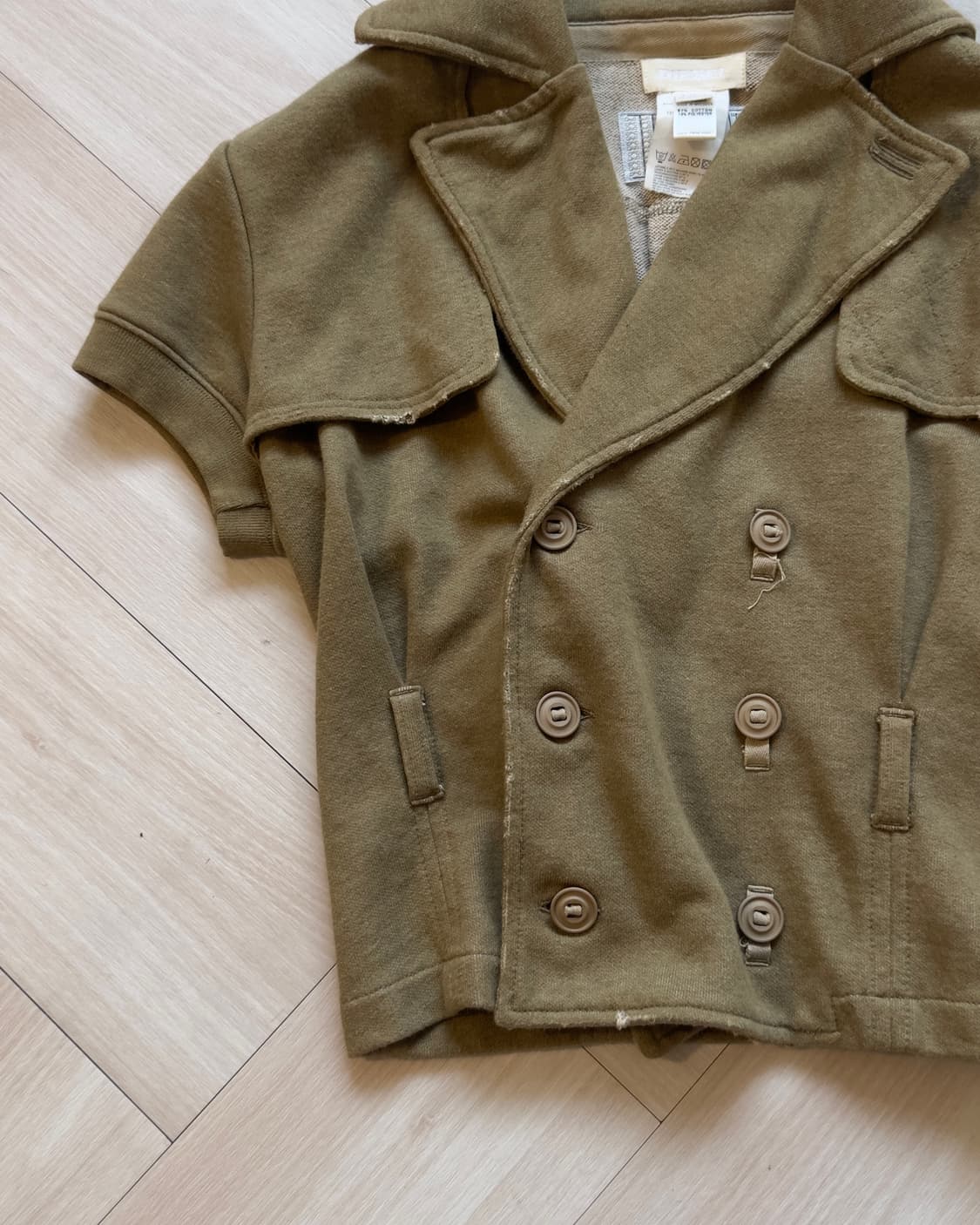 [DIESEL] Short Double-Breasted Sweat Jac 상품이미지2