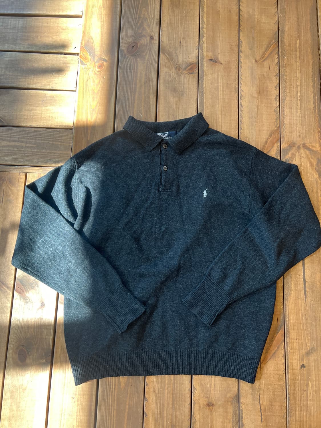 폴로 차콜 카라 니트 상품이미지6