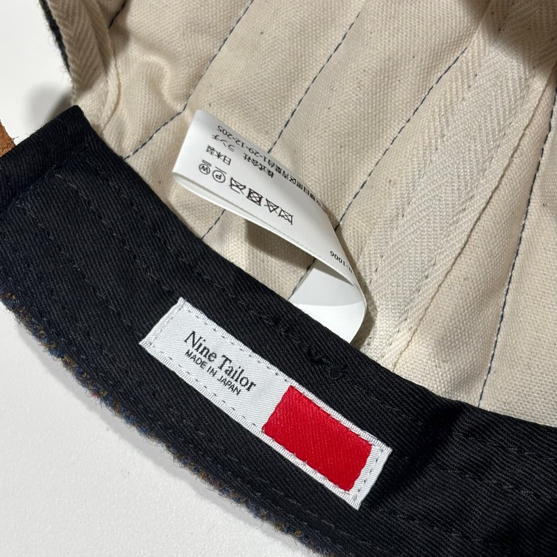 나인테일러 울 레더 퀼트 캡 상품이미지8