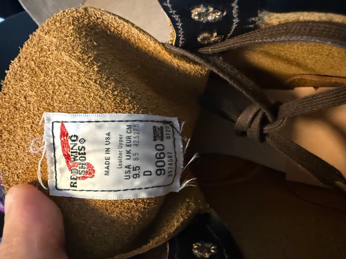 레드윙 벡맨 플랫박스 9060 부츠 - 블랙 클론다이크 9.5 275 상품이미지3