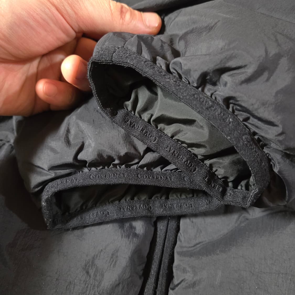 커버낫 RDS 커버라이트 스탠 카라 다운 경량패딩 XL 블랙 상품이미지6