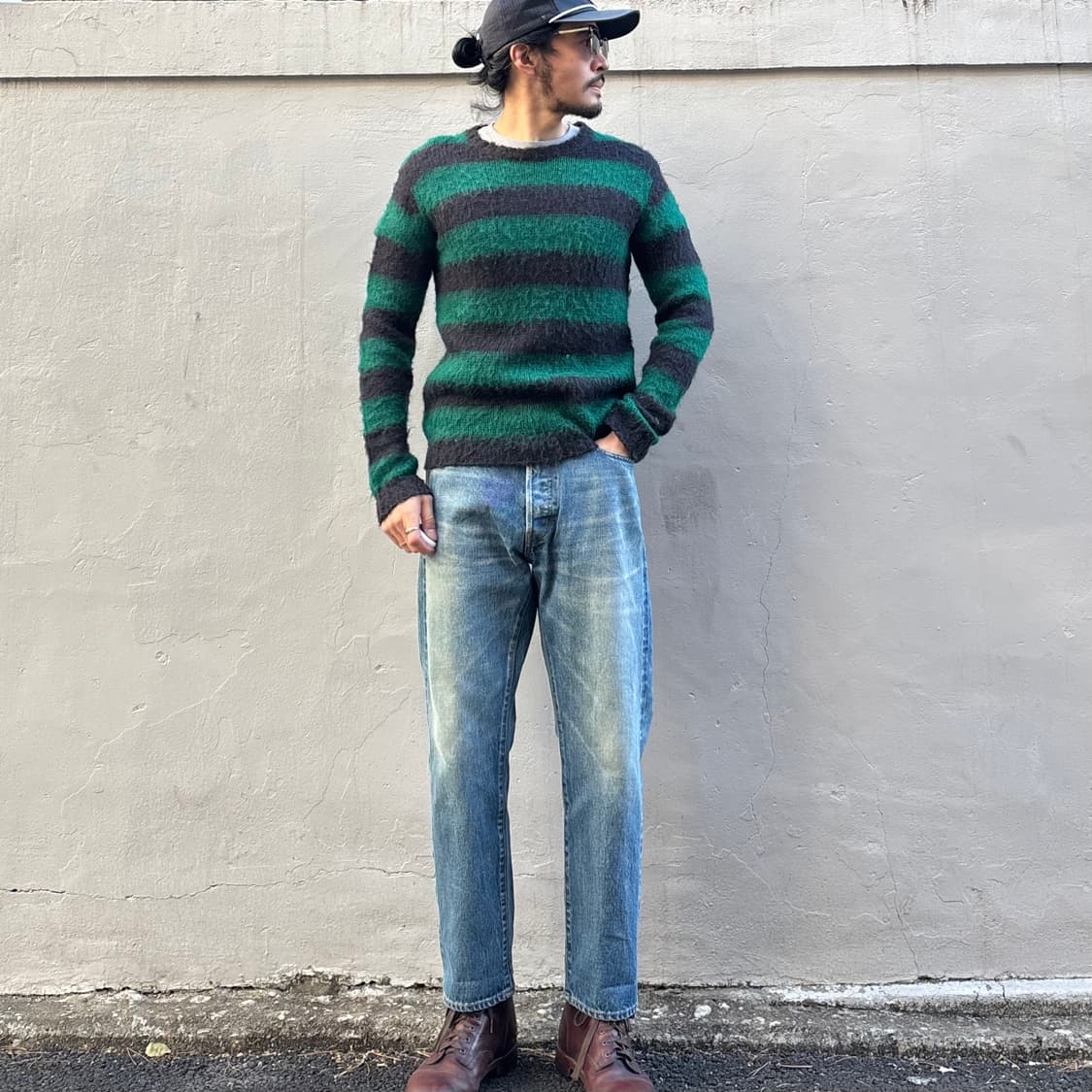 일본 오디너리핏츠 5포켓 앵클 데님 팬츠 셀비지 상품이미지1