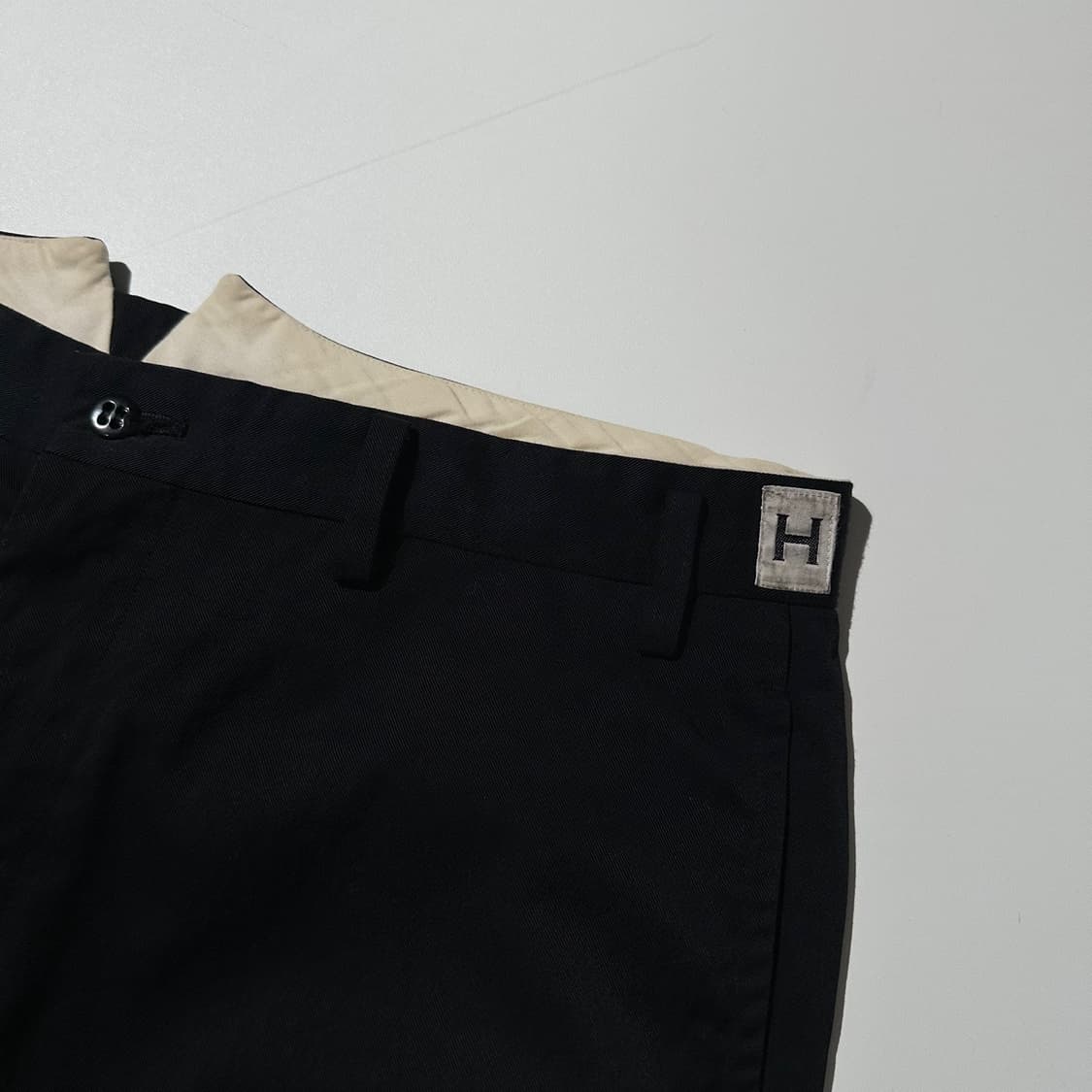 헤리티지플로스 나일론 치노 팬츠 블랙 상품이미지5