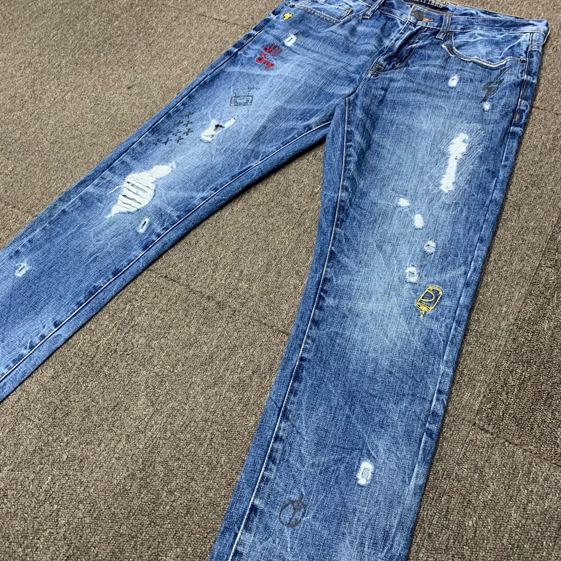 [34] 아메리칸 이글 두들링 디스트레스드 데님팬츠 상품이미지4