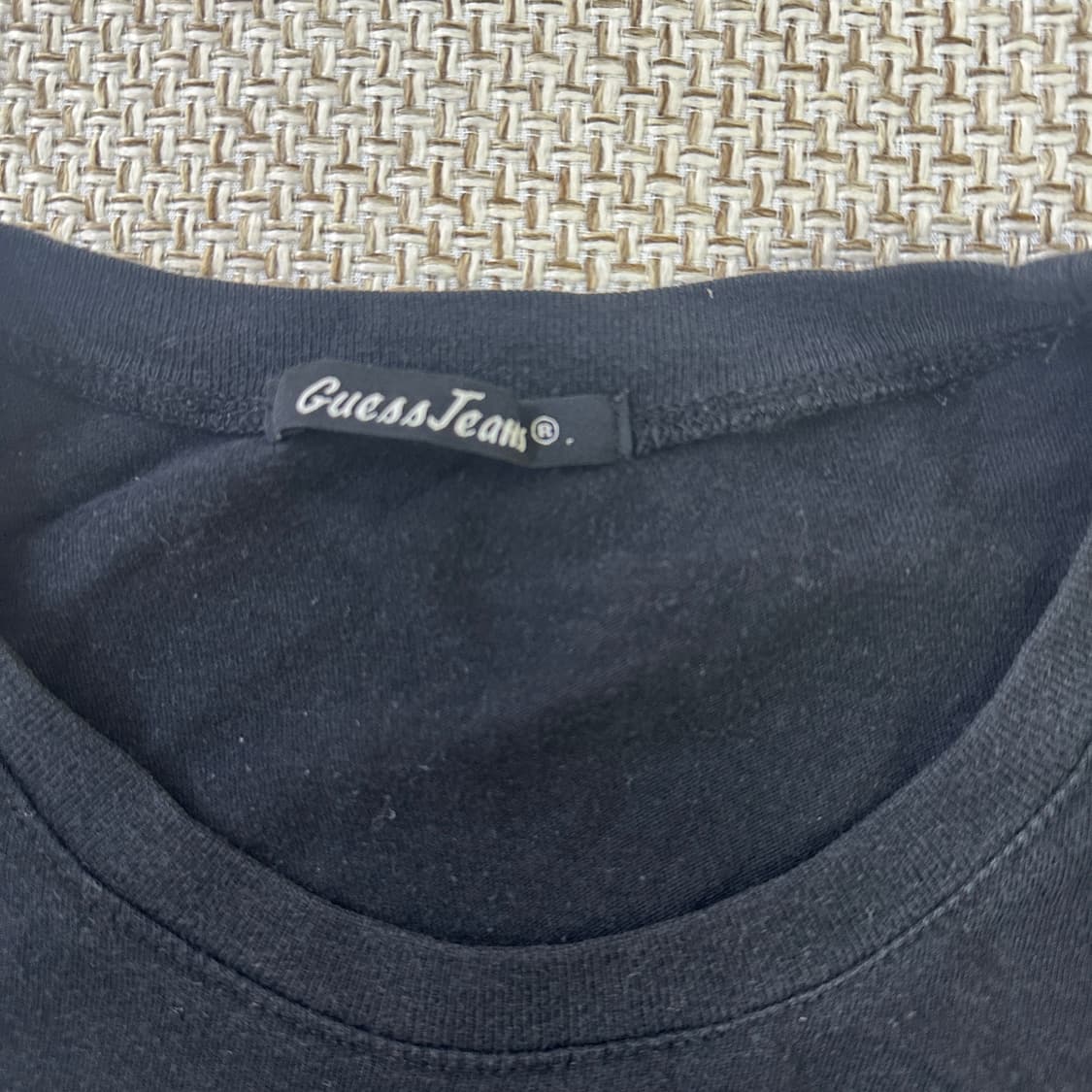 L 게스 자수 크루넥 티셔츠 0416D 상품이미지2