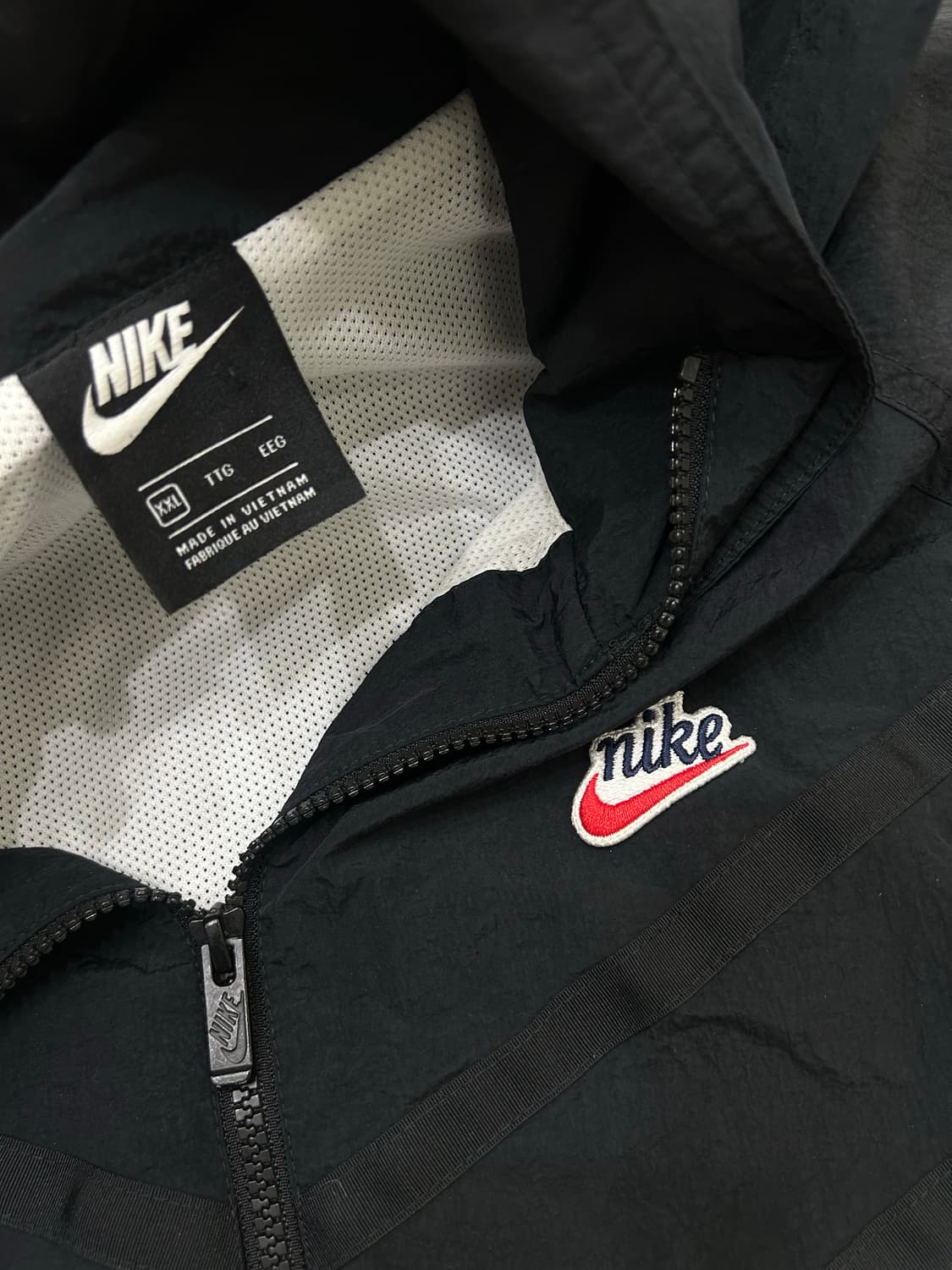 [2XL]나이키 우븐 아노락/블랙화이트 상품이미지6