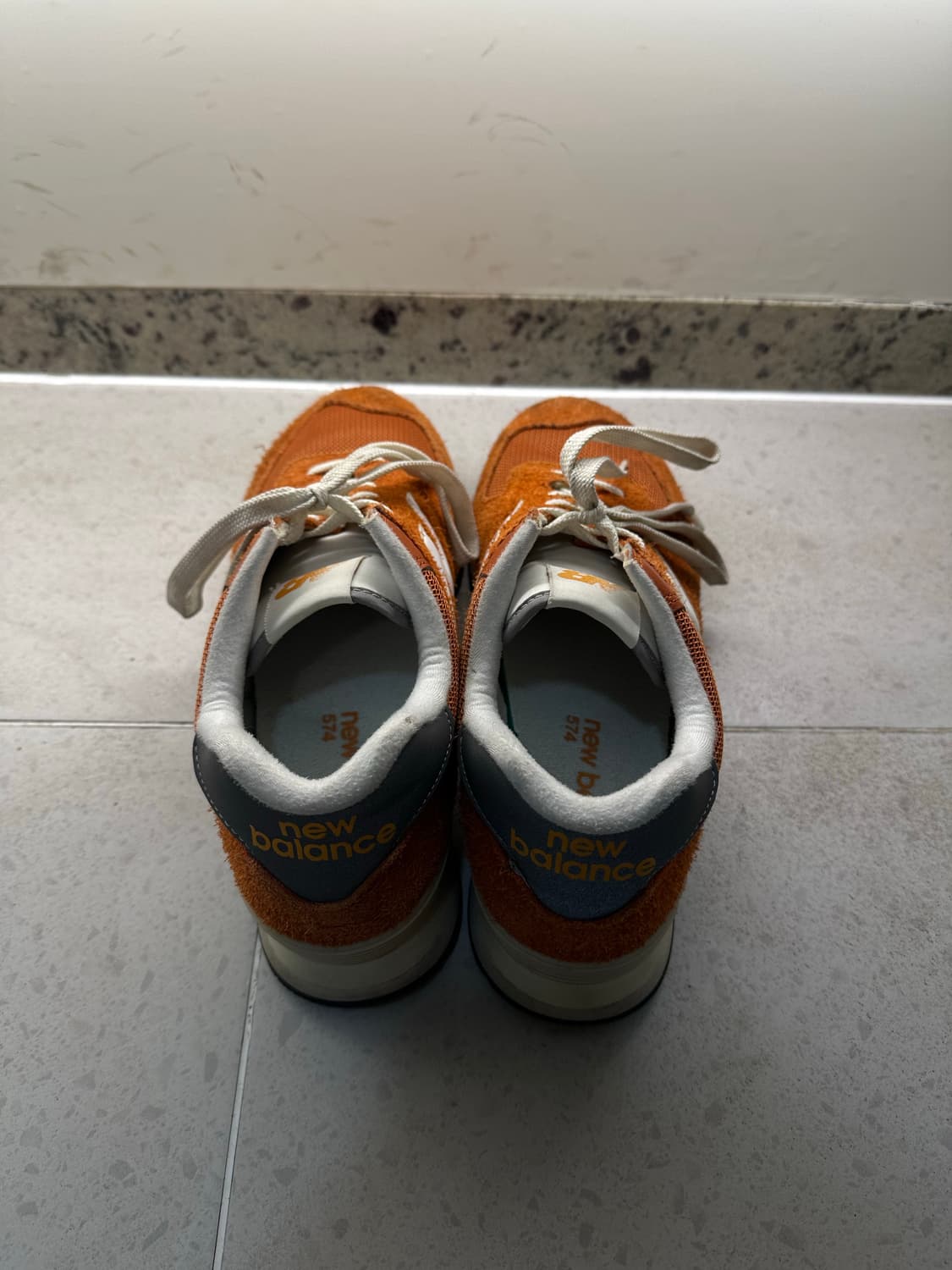 뉴발란스 574 헤리티지 오렌지 버스트 화이트 상품이미지2