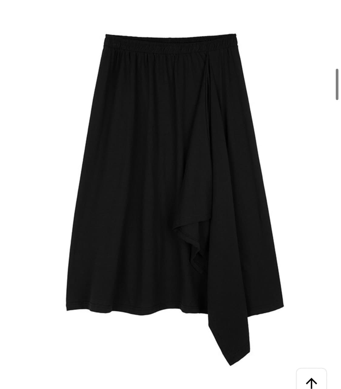 새상품) RESORT 리포스 PLAIN SKIRT (BLACK) 상품이미지3