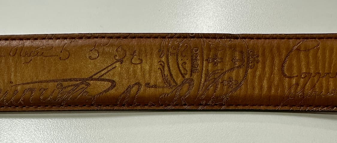 벨루티 켈리그라프 베네치아 클래식 카프 레더 벨트 100 상품이미지7