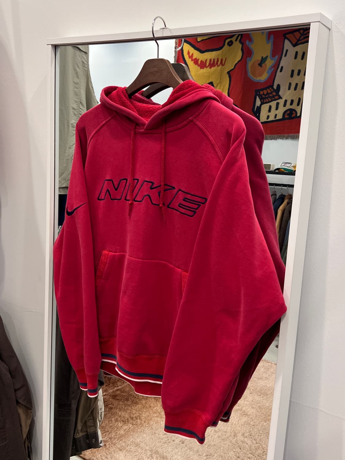 90s Nike 나이키 올드스쿨 스펠아웃 스웻 후드 상품이미지1