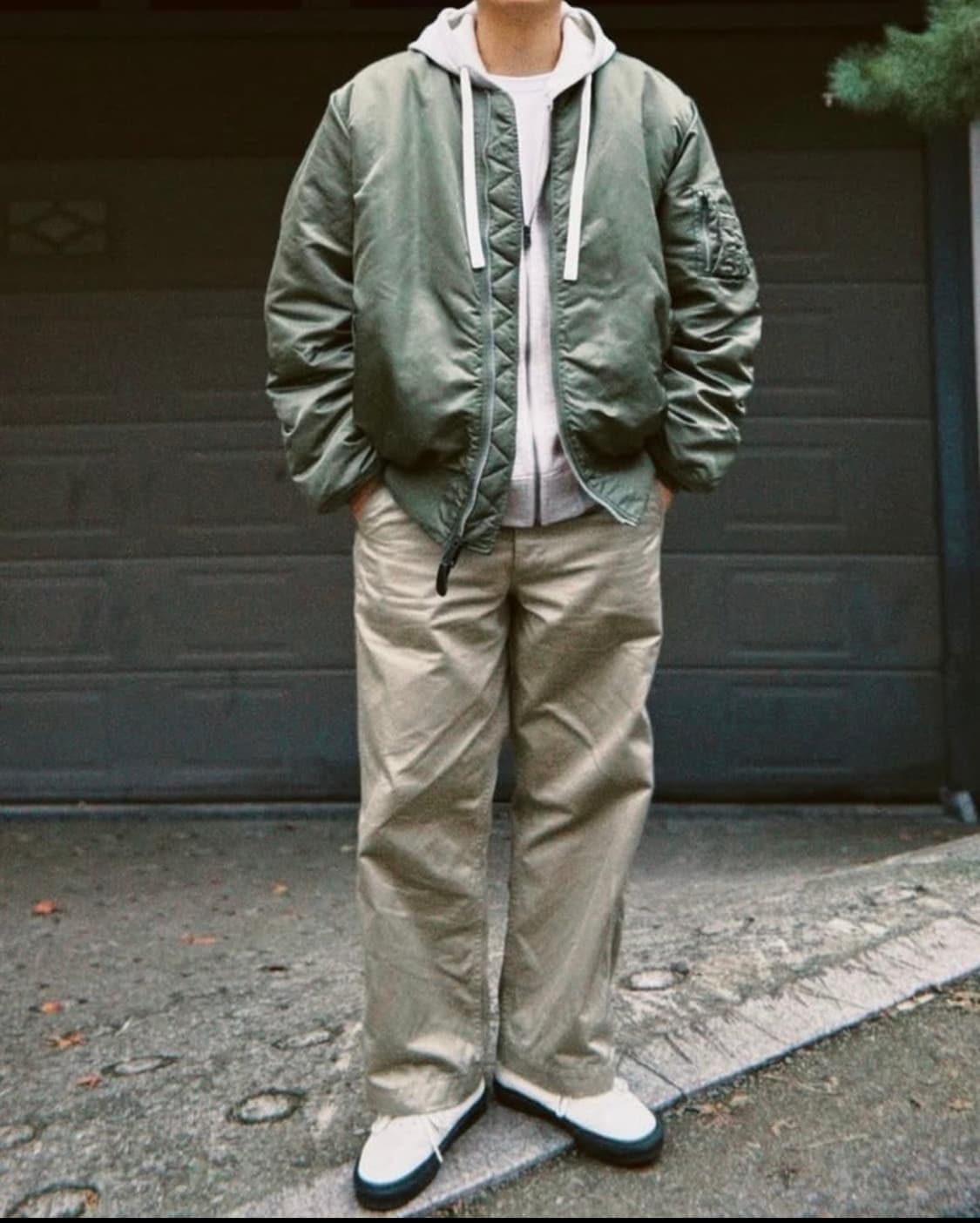 [5L] 재팬핏 알파인더스트리 ma-1 빈티지 세이지 10 그린 상품이미지1