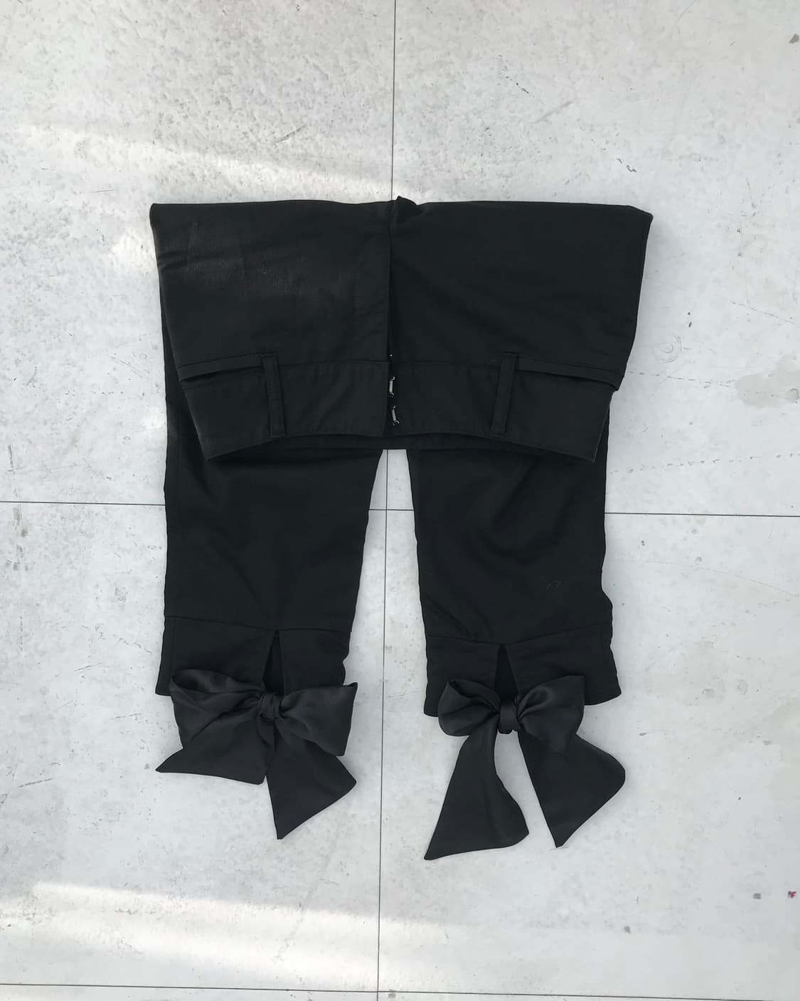 백 리본 카프리 슬랙스 팬츠 상품이미지3