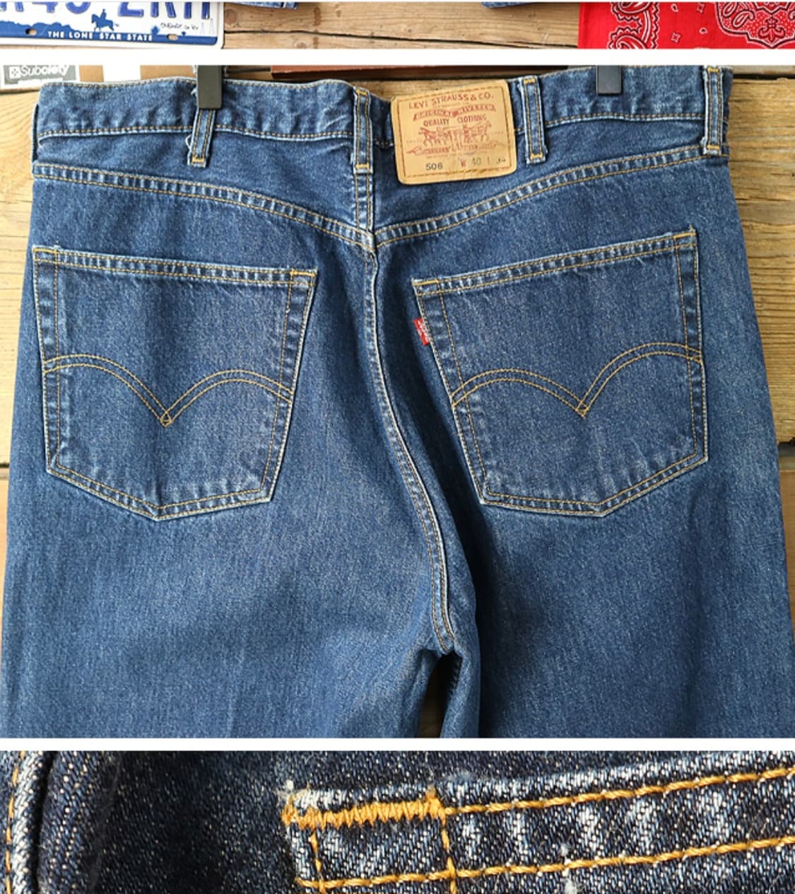 일본판 90S LEVIS 리바이스 508 빈티지 데님 40 상품이미지6