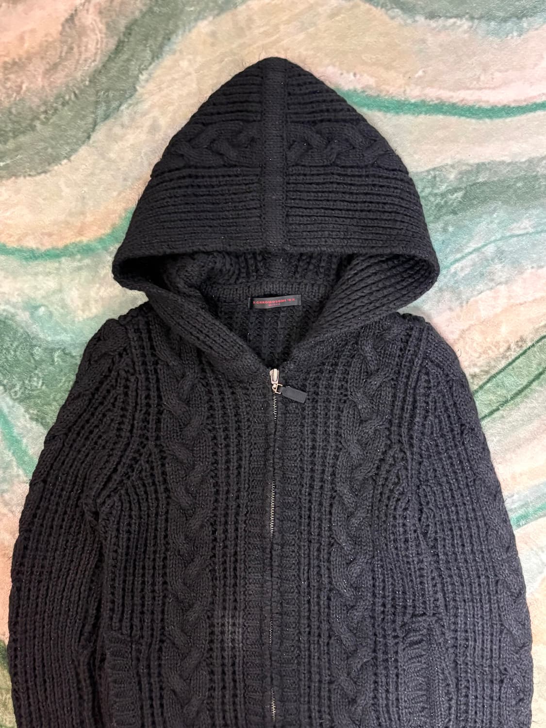 cromosome in 니트 후드집업 상품이미지3