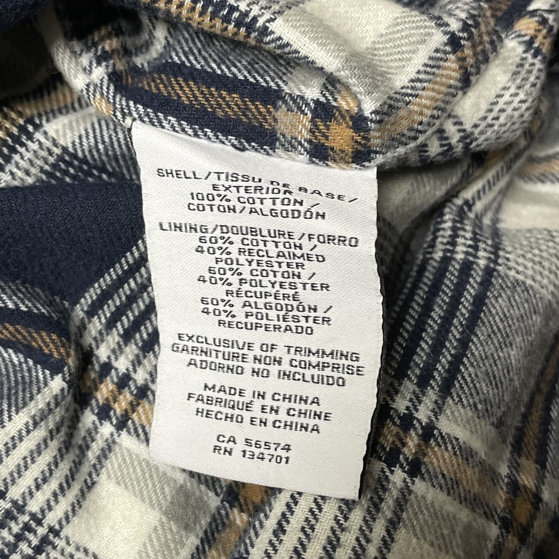 BOSTON TRADERS 빈티지 카멜 체크라이닝 코튼 자켓 A00340 상품이미지10