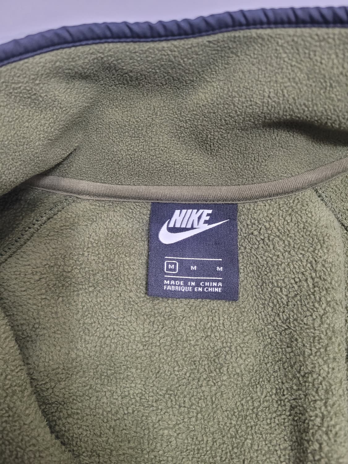 NIKE 나이키 플리스 하프집업 풀오버 / 남 M 카키
 상품이미지7