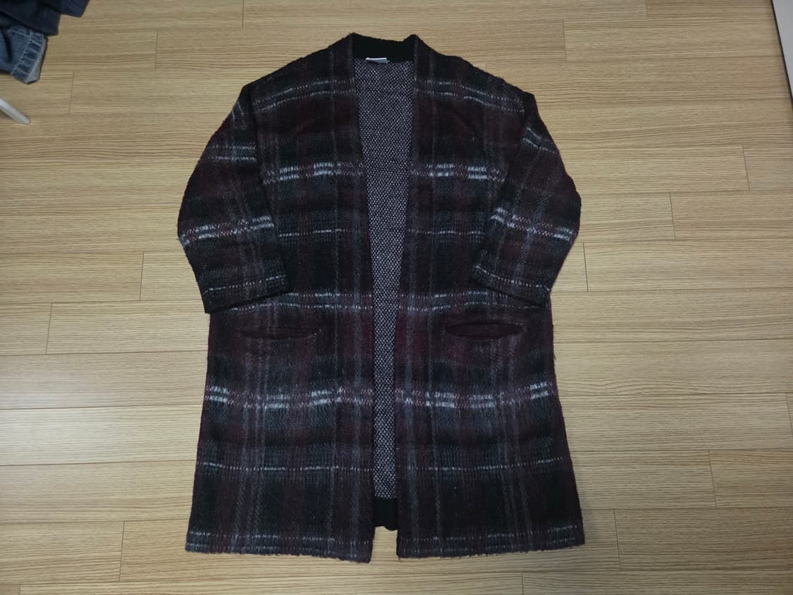 DKNY 모헤어 윈도우 체크 가디건 상품이미지1