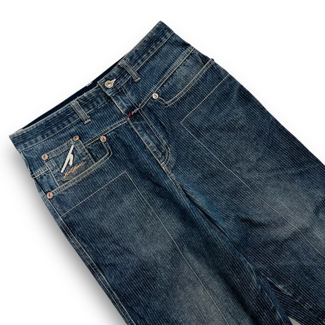 칼 카니 올드스쿨 23 Stripe 워시드 빈티지 데님 팬츠 상품이미지3