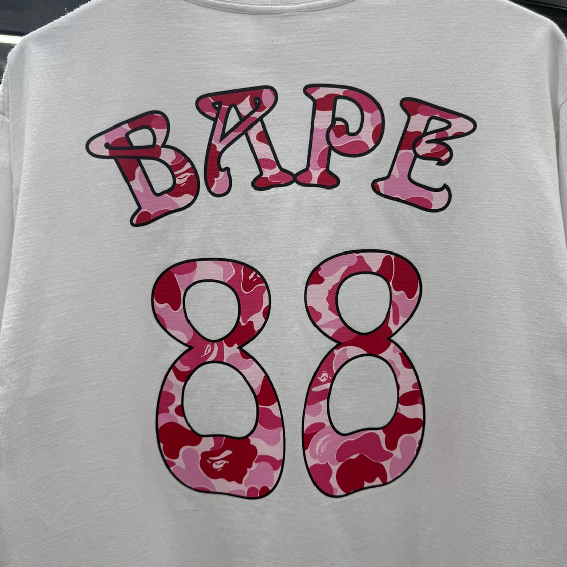 BAPE 베이프 베스킷볼 ABC 카모 화이트 반팔 티셔츠 상품이미지6