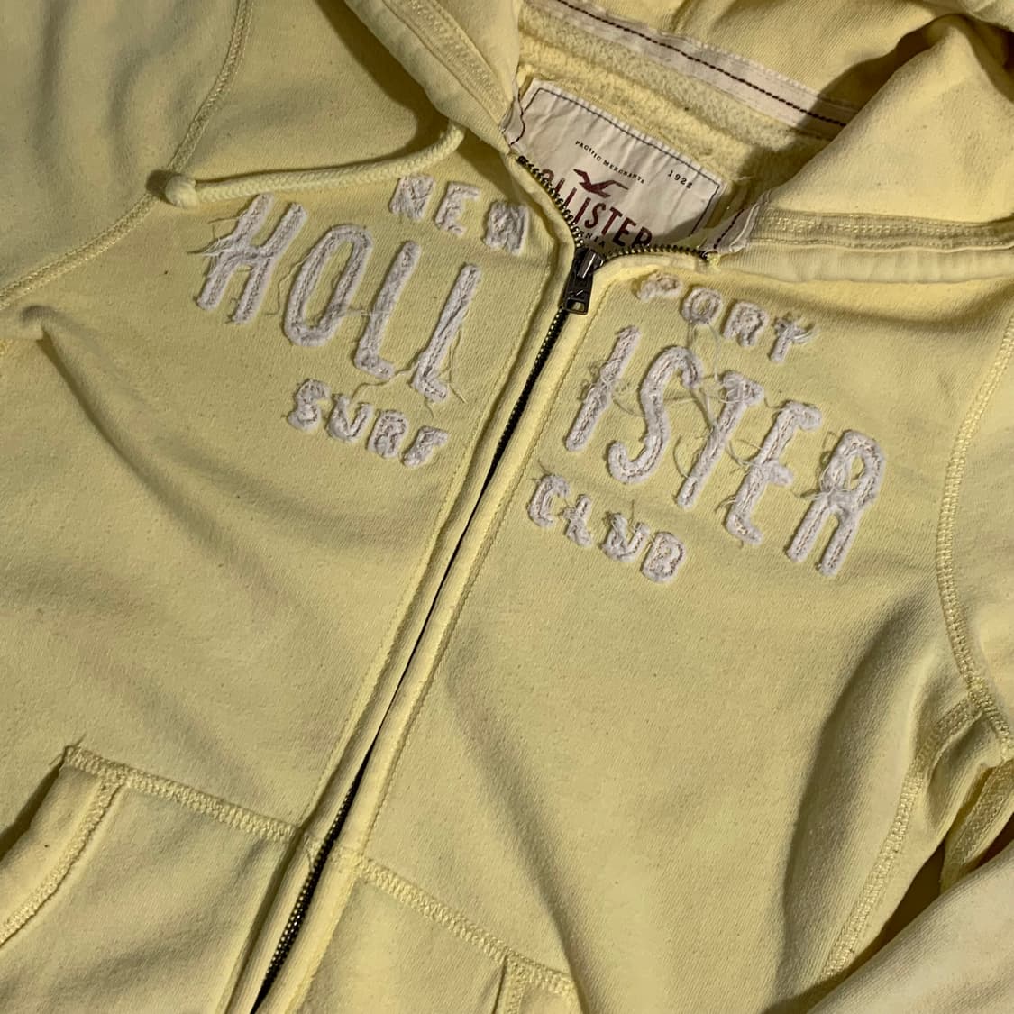 홀리스터 우먼스 라이트 옐로우 후드집업  상품이미지2