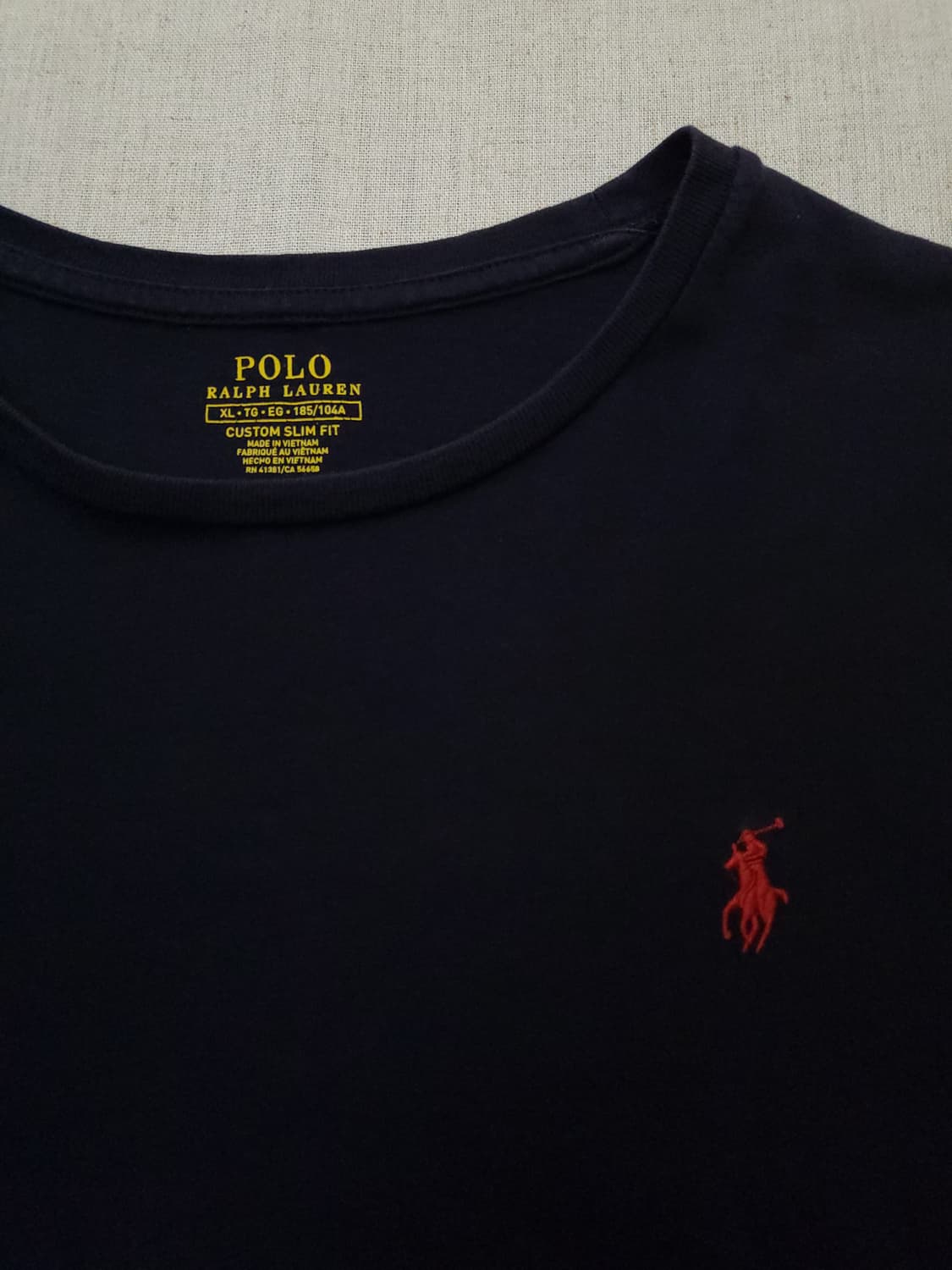 폴로 랄프로렌 네이비 반팔 티셔츠 XL 상품이미지3