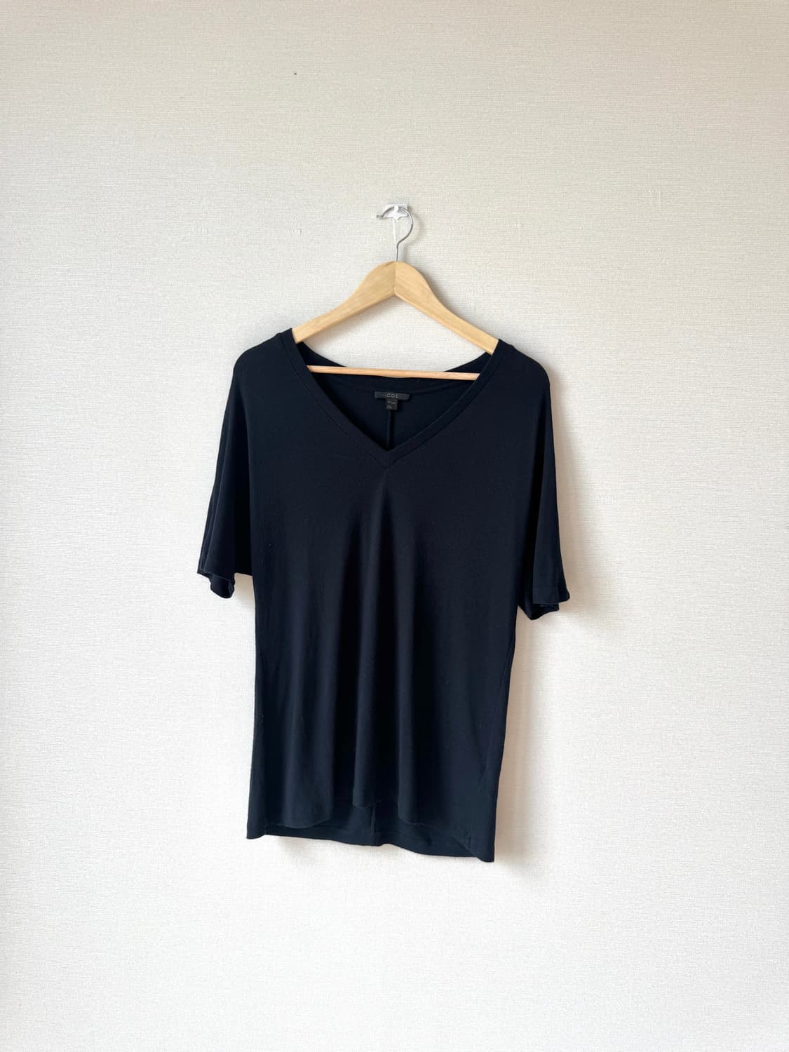 COS 코스 코튼 니트 반팔티 네이비 EUR S size 55-66 상품이미지1