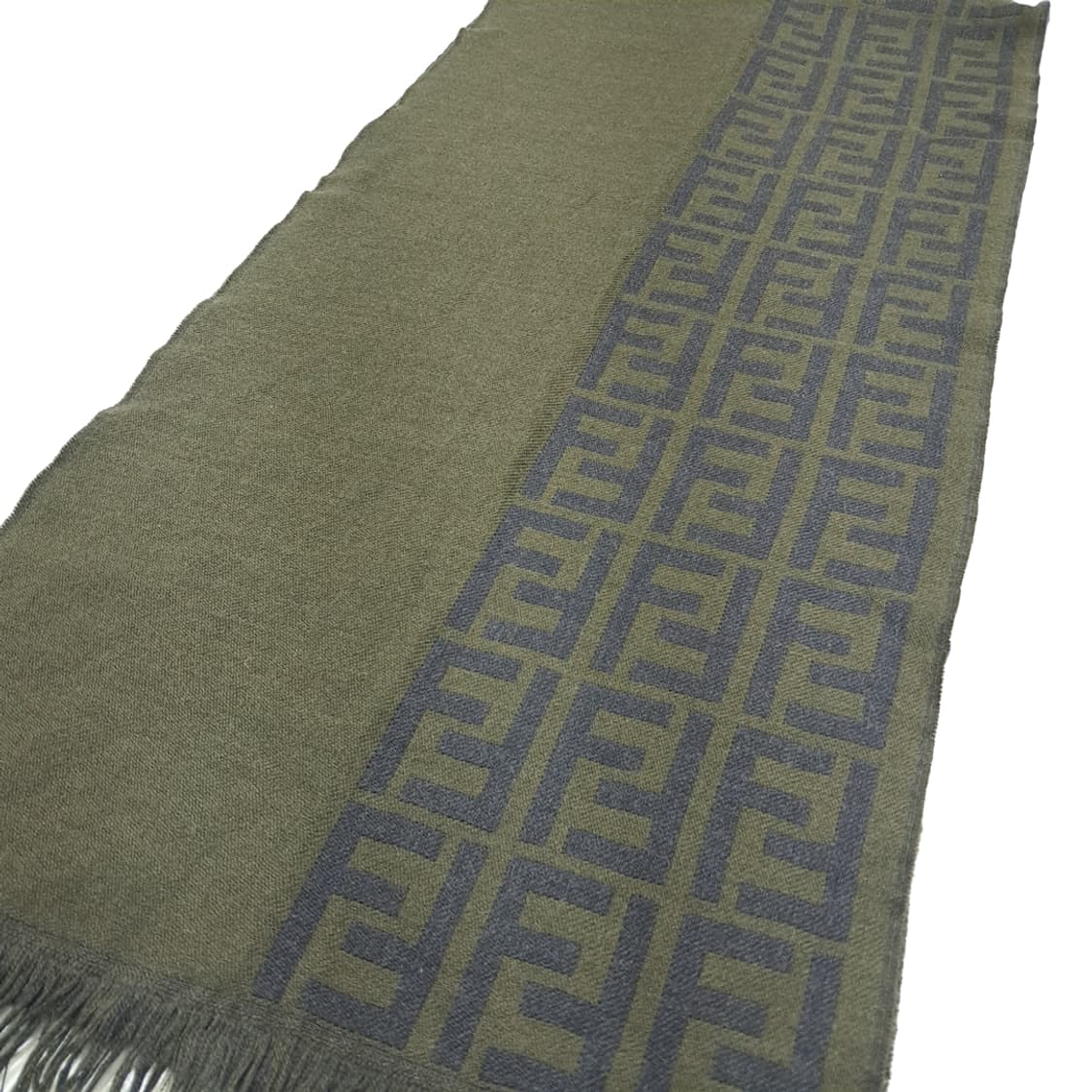 MX240 펜디 FF 모노그램 올리브 울 목도리 머플러 상품이미지9