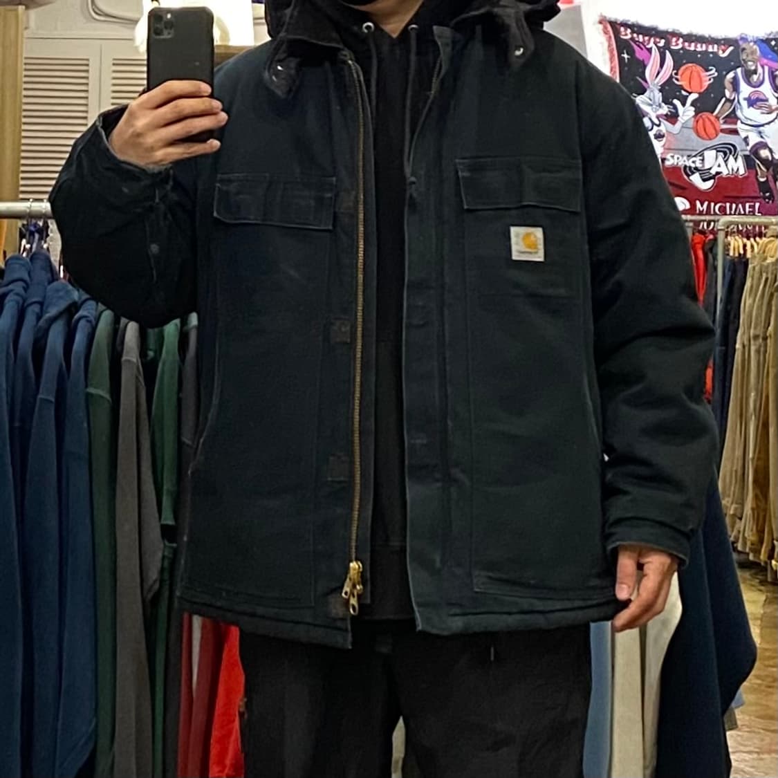 90s Made in USA 칼하트 워크 패딩자켓 상품이미지1