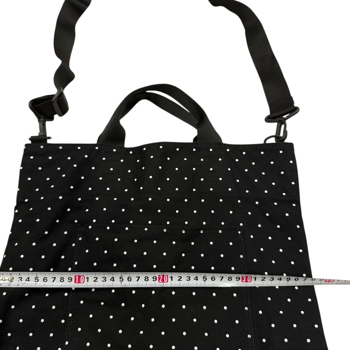 로우로우 X 폴더 도트 땡땡이 폴카 패턴 크로스백 가방 블랙 상품이미지5