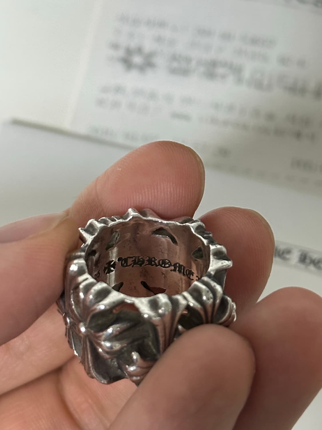 크롬하츠 세메터리 스퀘어링 us6.5 상품이미지2