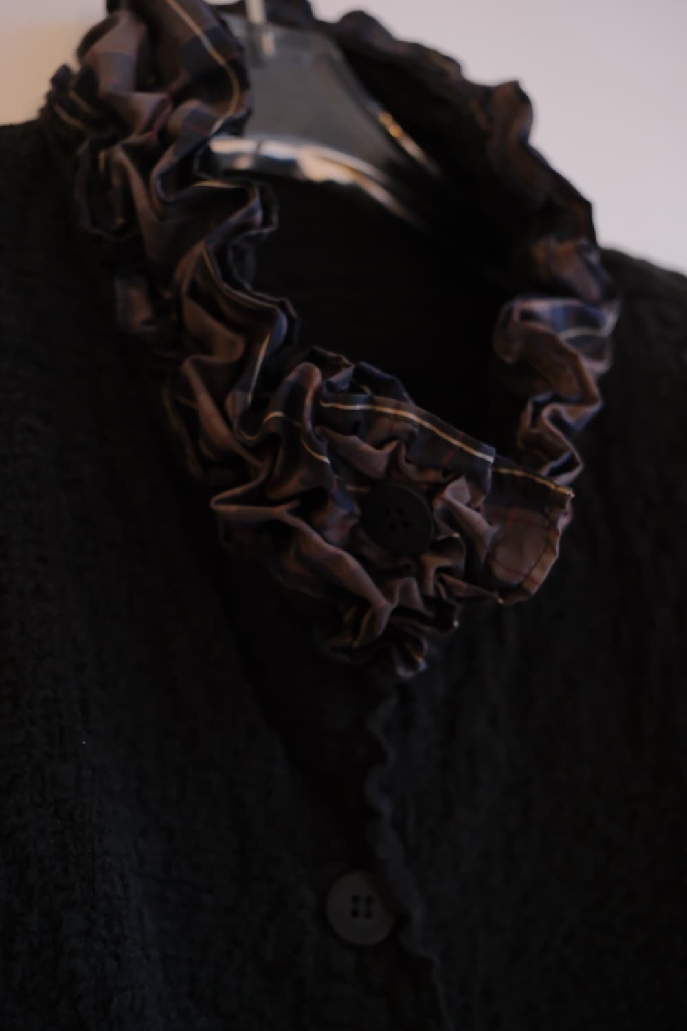 Neck frill wrinkled jacket 상품이미지8