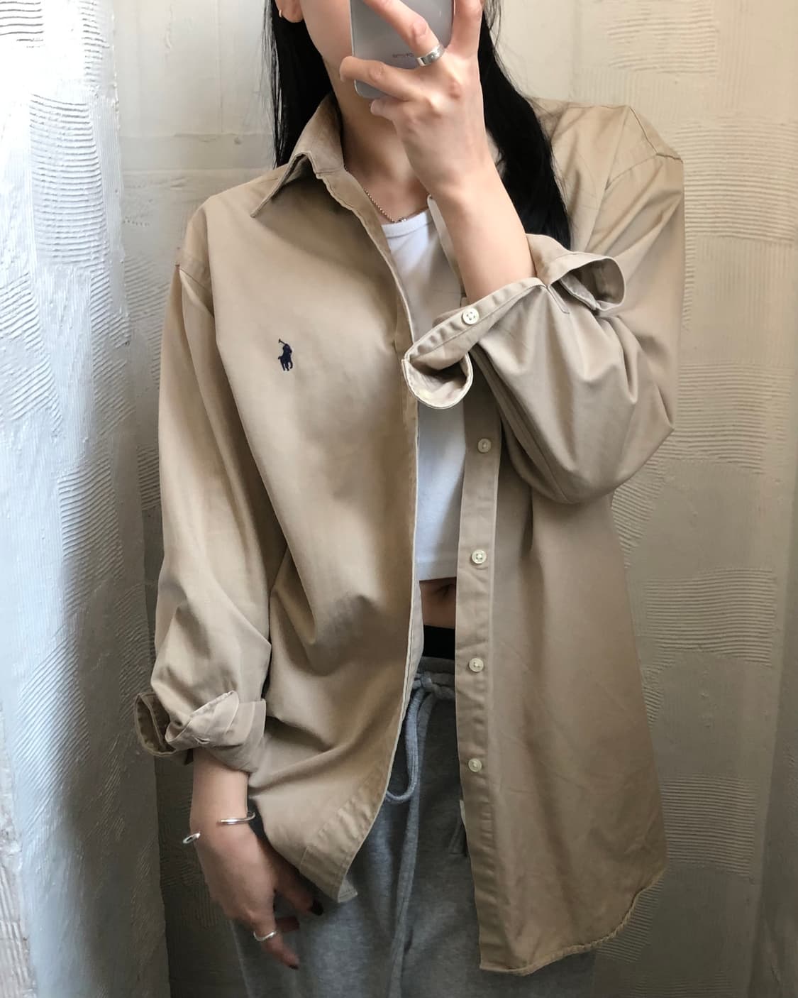 Polo 폴로 랄프로렌 베이지컬러 블레이크 셔츠 상품이미지2