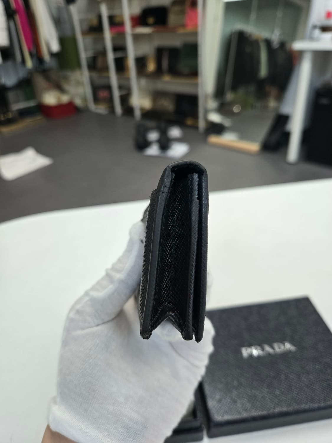 [40%할인] 프라다 사피아노 카드 반지갑 상품이미지4