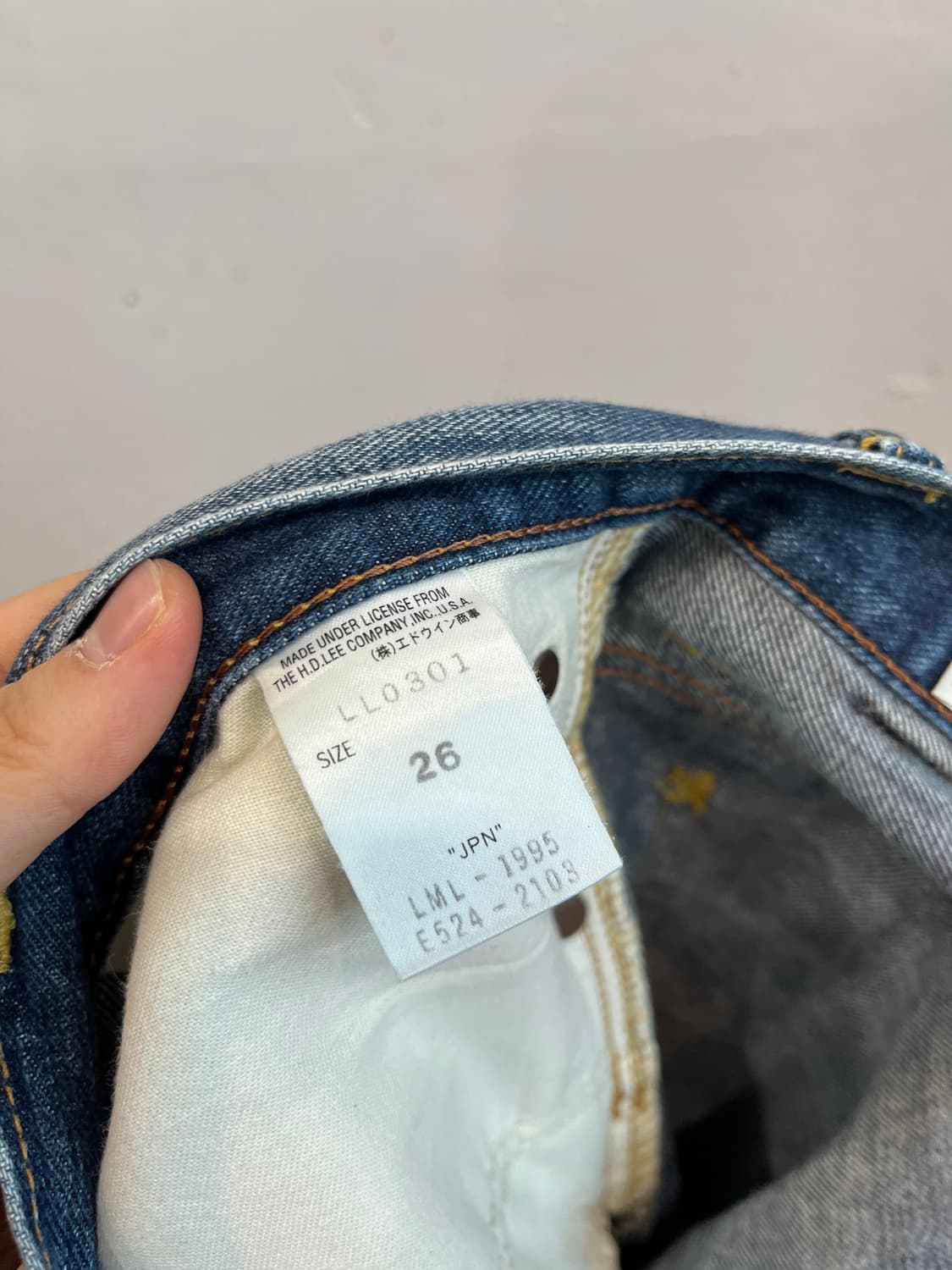 Lee 워시드 데님팬츠 우먼즈 Made in JAPAN  상품이미지7