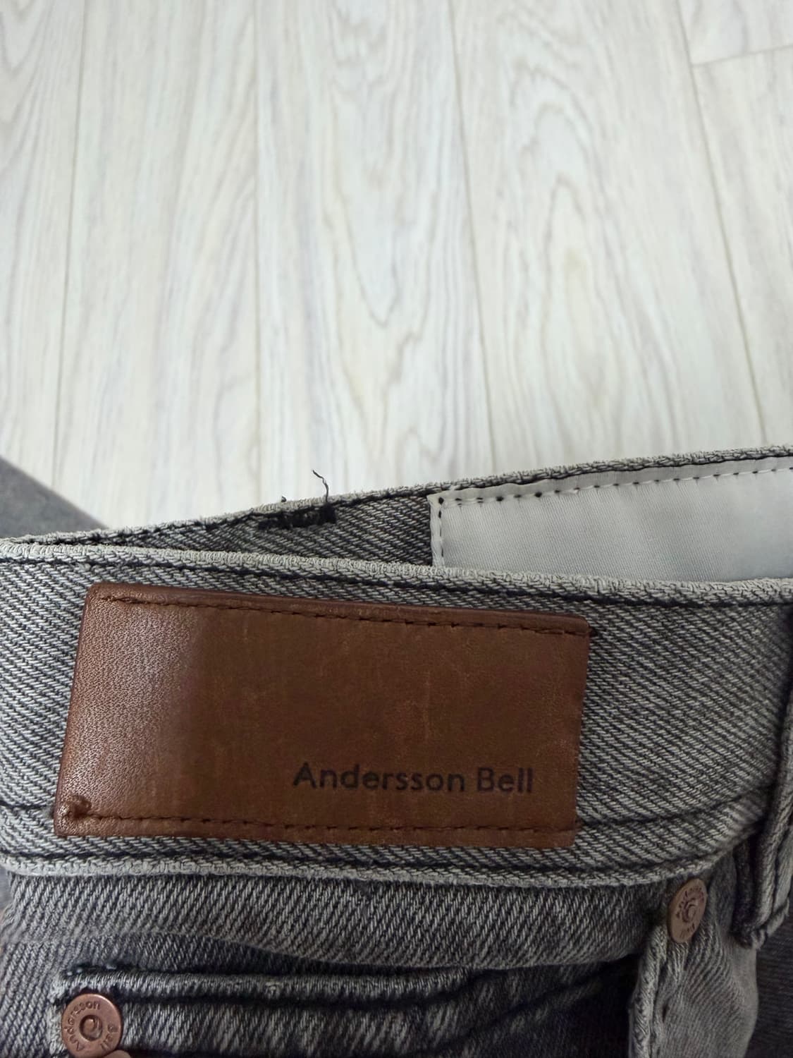 앤더슨벨 루카스 와이드 레그 진 m 상품이미지4