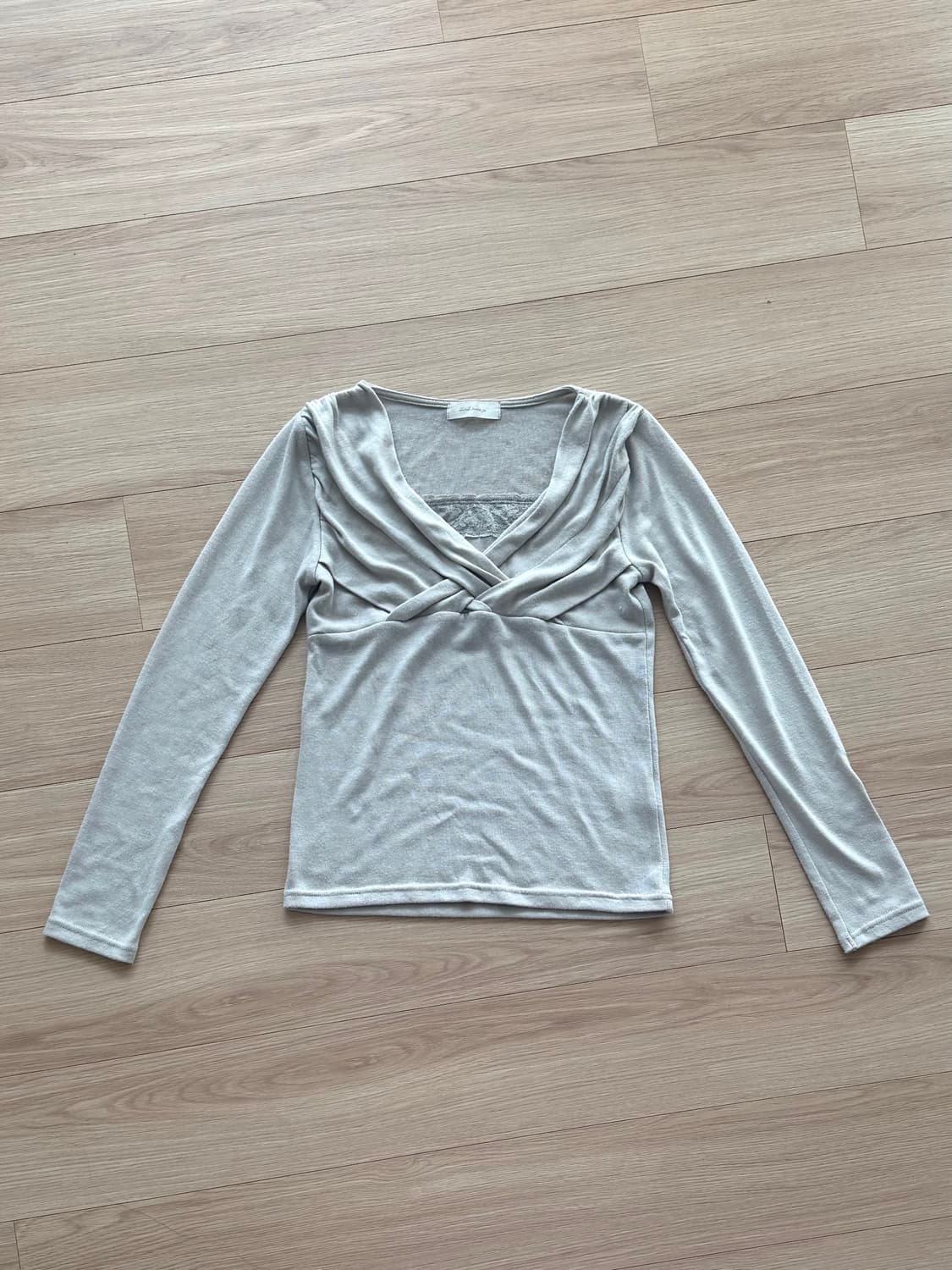 lace layer knit top 상품이미지1