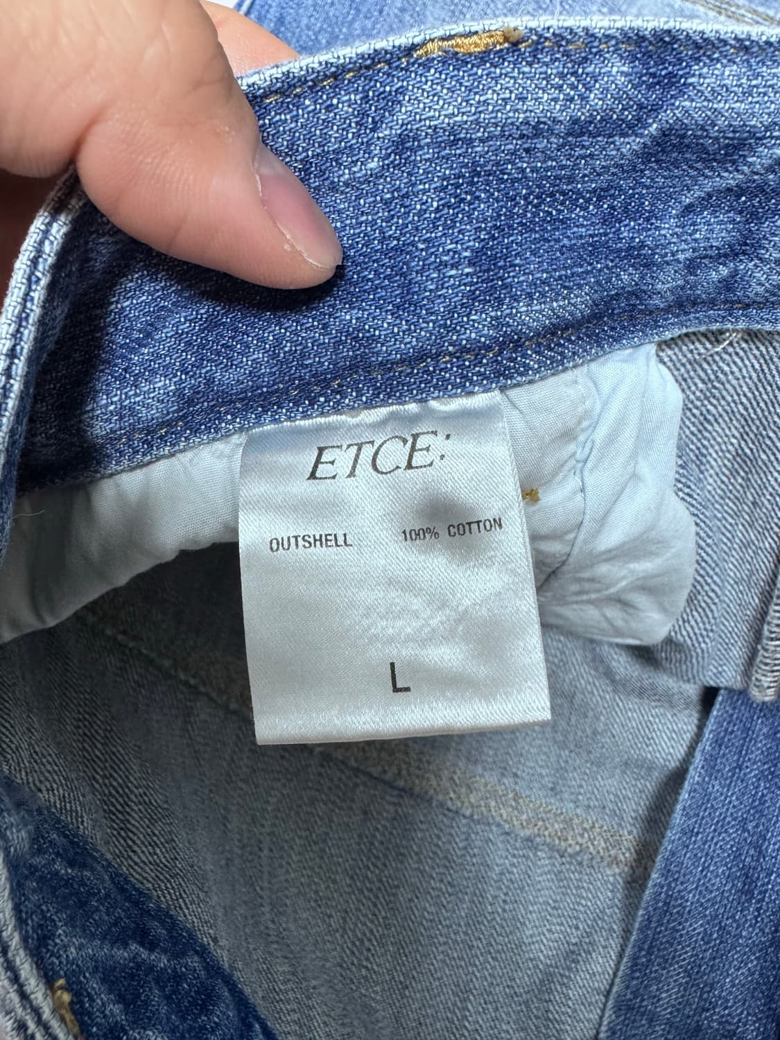 (중고/L) ETCE DENIM BERMUDA SHORTS (blue) 상품이미지6