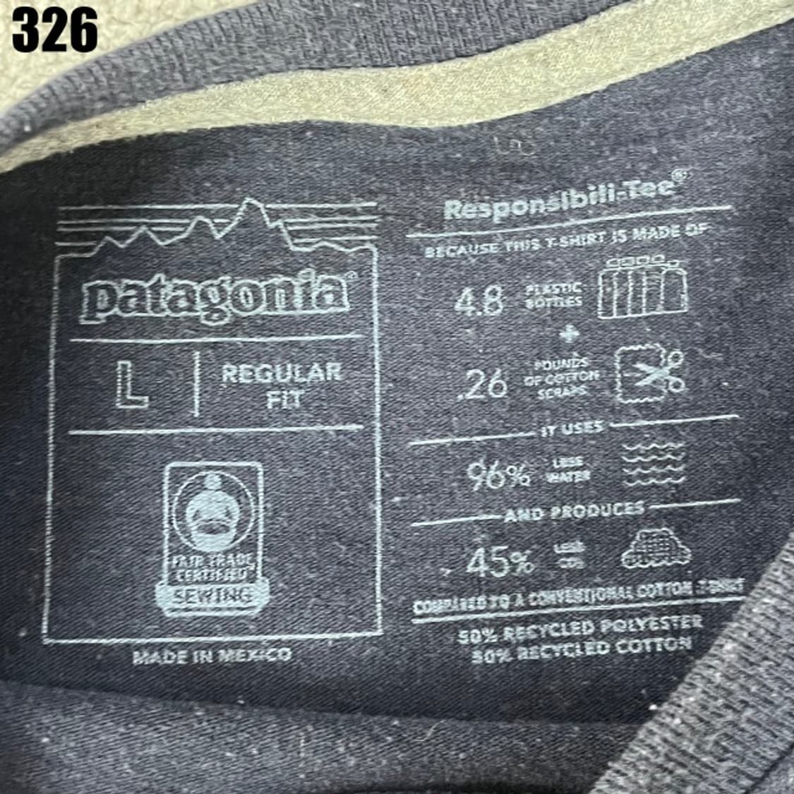 파타고니아 네이비 반팔  상품이미지2