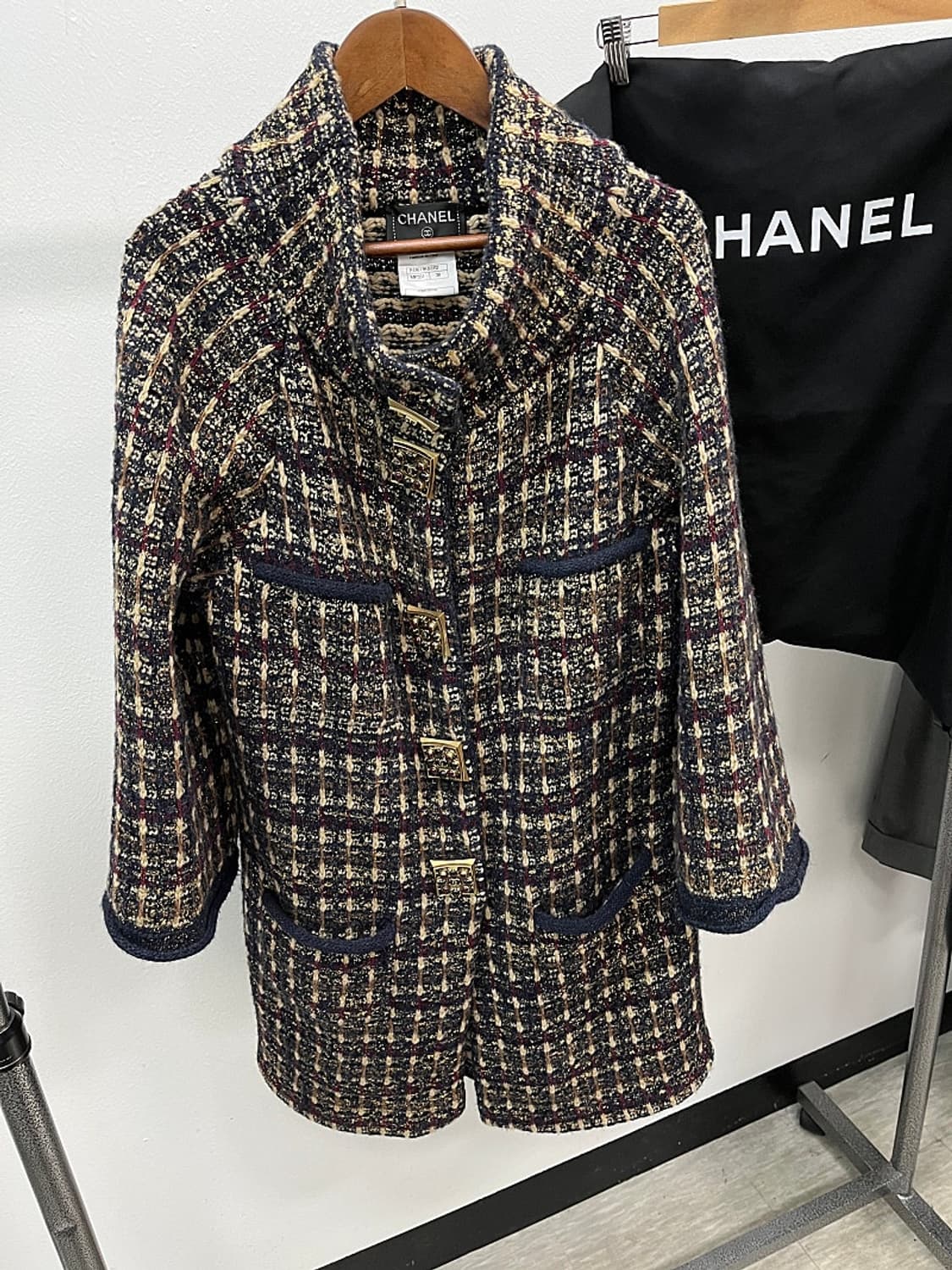 여) 샤넬 캐시미어 트위드코트  상품이미지2