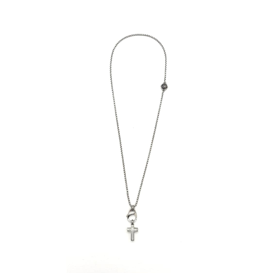 DIESEL 디젤 투명 크로스 십자가 목걸이    상품이미지1