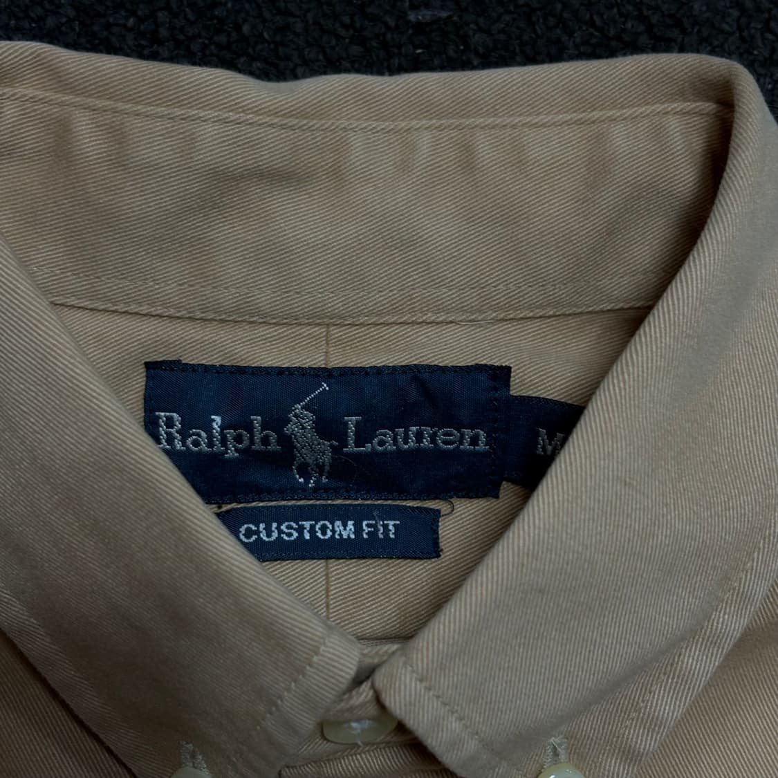 폴로 레드 포니 커스텀핏 베이지 신형 셔츠 M 상품이미지5