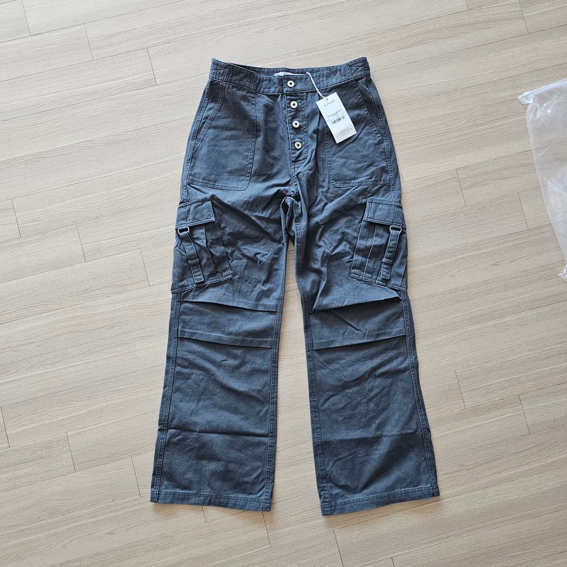 M 31 32 새제품 슬로우애시드 버튼플라이 테크 카고 팬츠 부츠컷 바지 상품이미지3