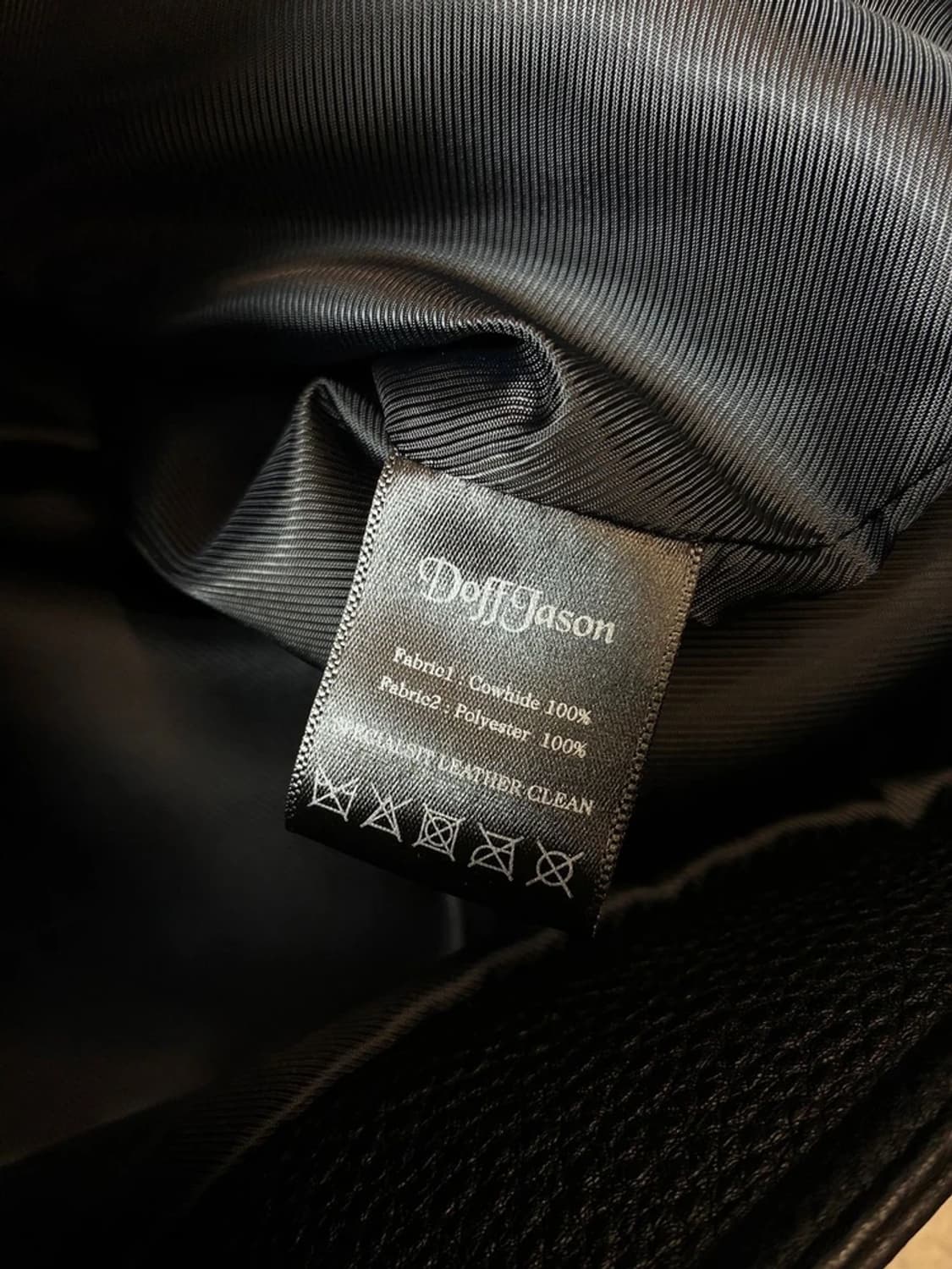 도프제이슨 DOFFJASON 카우하이드 싱글 레더 자켓 PN7728 상품이미지10