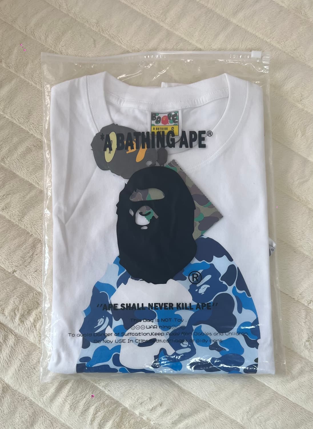 베이프 반팔 블루  상품이미지1