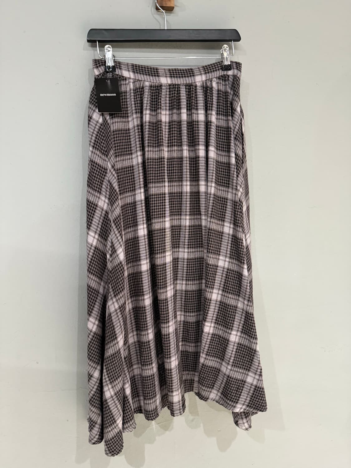 check pattern wrap detail skirt 상품이미지8