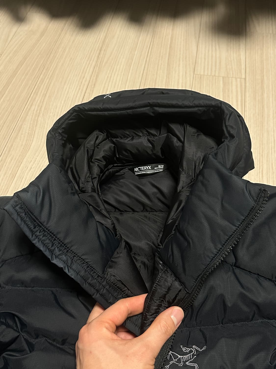 [M]아크테릭스 토륨 후디 블랙 팝니다. 상품이미지9